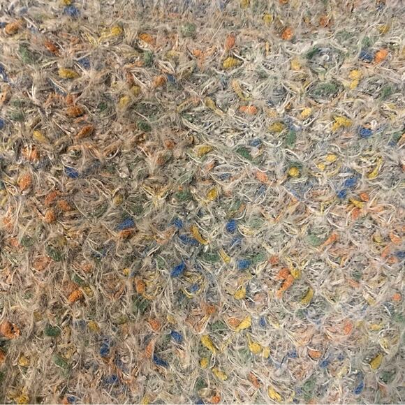 Raga Cozy Multicolor Knit Sweater whimsical comfort small cream fuzzy soft - Picture 10 of 10